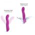 Love to Love Swap - Vibrador recarregável e pulsante para Ponto G (roxo)