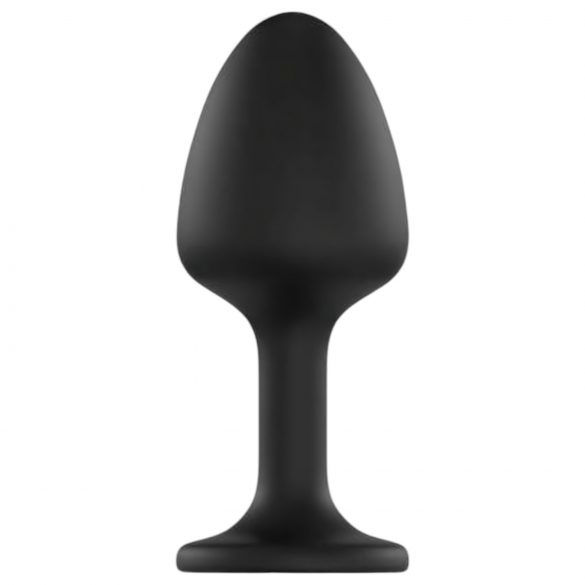 Plug Anal Geisha Dorcel Diamond XL - Preto com Pedra Branca