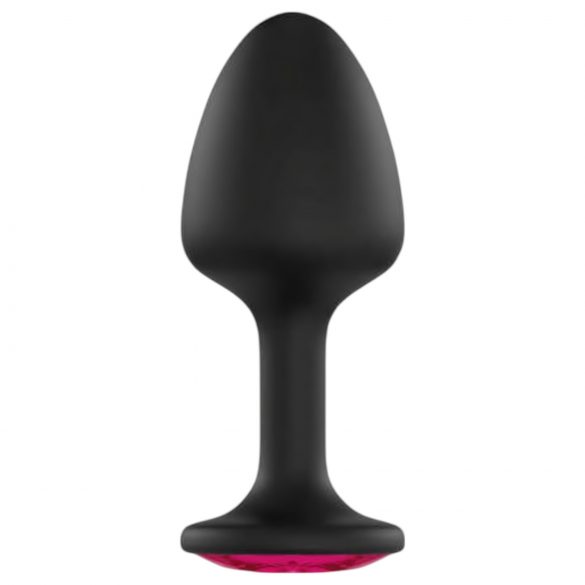 Plug Anal Geisha Ruby XL Dorcel - Elegância com Pedra Rosa (Preto)