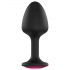 Plug Anal Geisha Ruby XL Dorcel - Elegância com Pedra Rosa (Preto)