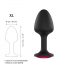 Plug Anal Geisha Ruby XL Dorcel - Elegância com Pedra Rosa (Preto)