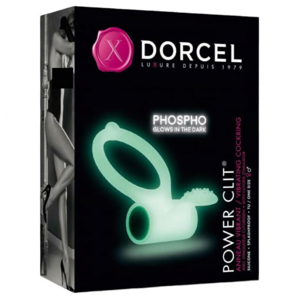 Dorcel - Anel peniano vibratório fosforescente (branco)