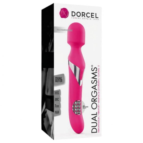 Dorcel Duplo Prazer - vibrador 2 em 1 recarregável (rosa)