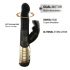 Dorcel Baby Rabbit 2.0 - Vibrador com braço para clitóris (preto e dourado)