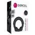 Dorcel Stronger Ring - anel peniano com inserção metálica (preto)