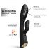 Dorcel Flexi Rabbit - Vibrador com aquecimento e estimulador (preto)