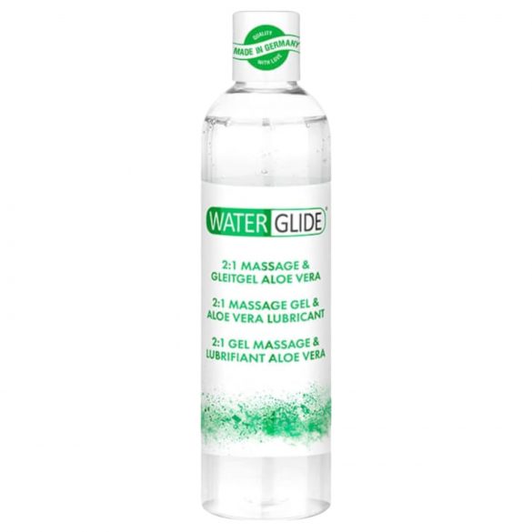 Waterglide 2 em 1: lubrificante e gel de massagem aloe vera (300ml)