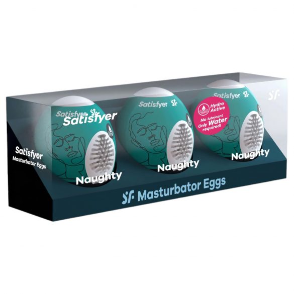 Satisfyer Egg Naughty - Conjunto de Masturbadores em Forma de Ovo (3 unidades)