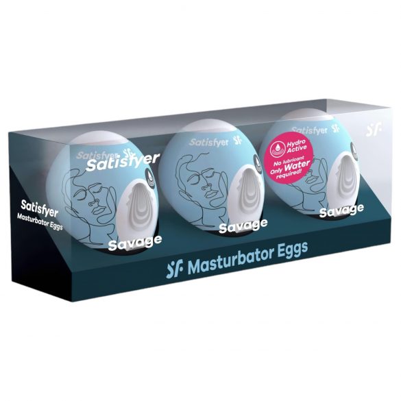 Satisfyer Egg Savage - Conjunto de Ovos Masturbadores (3 unid.)