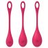 Satisfyer Yoni Power 1 - Conjunto de Ben Wa - vermelho (3 peças)