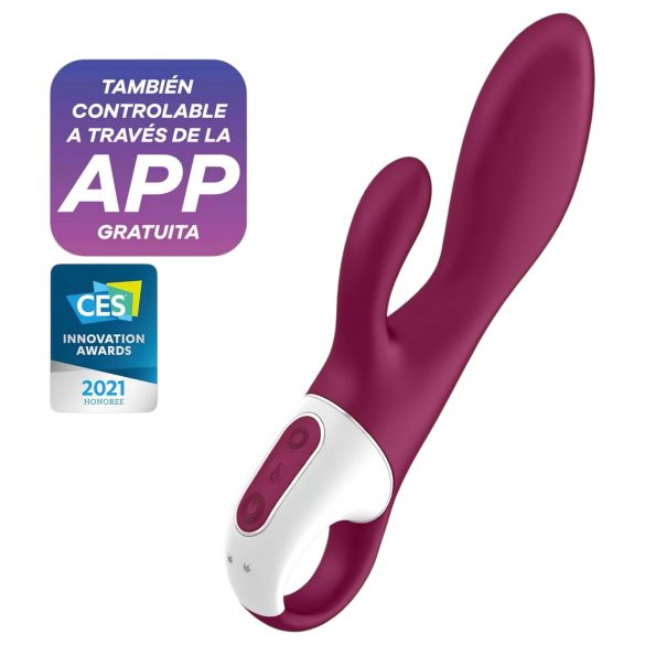 Satisfyer Heated Affair - Vibrador aquecido com braço de clitóris (vermelho)