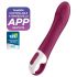 Satisfyer Big Heat - vibrador G-spot aquecido recarregável (vermelho)