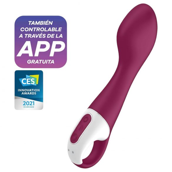 Satisfyer Hot Spot - vibrador G com aquecimento, recarregável (vermelho)