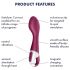 Satisfyer Hot Spot - vibrador G com aquecimento, recarregável (vermelho)