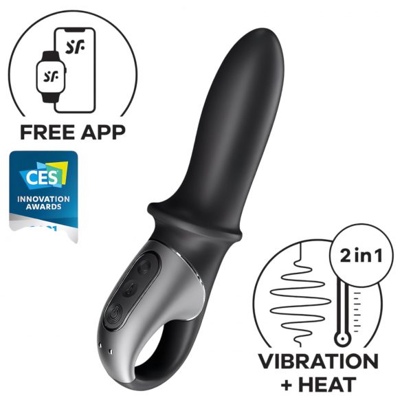 Satisfyer Hot Passion - Vibe anal aquecido inteligente (preto)