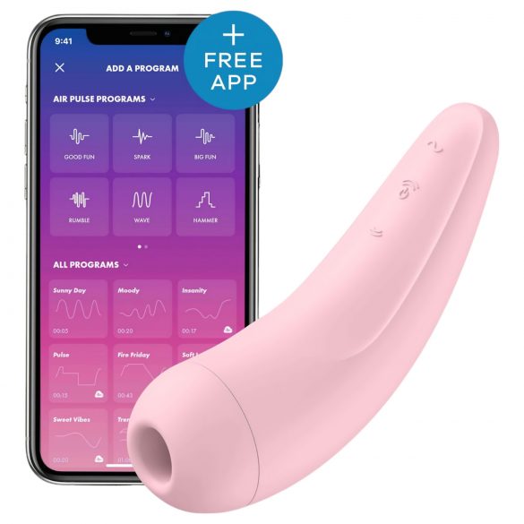 Satisfyer Curvy 2+ - Estimulador de clitóris inteligente (rosa)