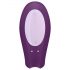 Satisfyer Double Joy - vibrador de casal inteligente e à prova d'água (roxo)