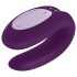 Satisfyer Double Joy - vibrador de casal inteligente e à prova d'água (roxo)