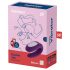 Satisfyer Double Joy - vibrador de casal inteligente e à prova d'água (roxo)