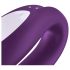 Satisfyer Double Joy - vibrador de casal inteligente e à prova d'água (roxo)