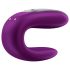 Satisfyer Double Fun - vibrador duplo inteligente (roxo)