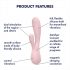 Satisfyer Mono Flex - Vibrador inteligente e à prova d'água (rosa suave)