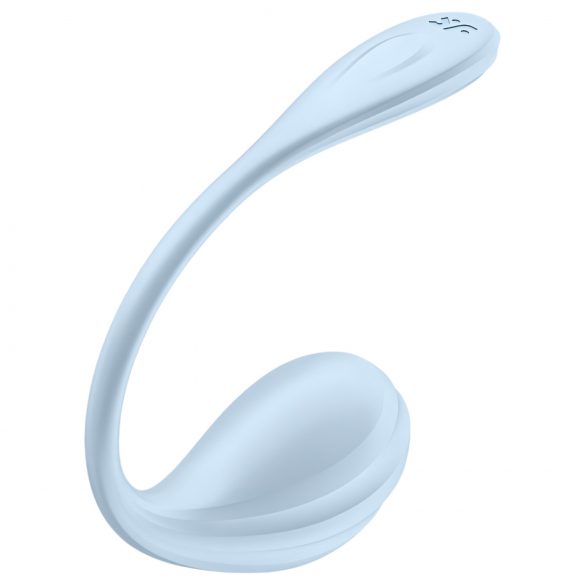 Satisfyer Smooth Petal - Ovo vibrante inteligente (azul)