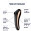 Satisfyer Dual Kiss - Vibrador duplo de luxo (preto)