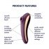 Satisfyer Dual Kiss - Vibrador 2 em 1, vaginal e clitoriano (roxo)