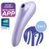 Satisfyer Dual Pleasure - Vibrador inteligente 2 em 1 (roxo)