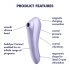 Satisfyer Dual Pleasure - Vibrador inteligente 2 em 1 (roxo)