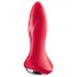 Satisfyer Rotator Plug 1 - vibrador anal perlado a pilhas (vermelho)