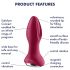 Satisfyer Rotator Plug 2 - Vibrador Anal com Pérolas e Fusão