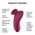 Satisfyer Sexy Secret - Vibrador de Calcinha Inteligente e à Prova d'Água (Vermelho)