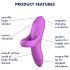 Satisfyer Bold Lover - vibrador de dedo recarregável, à prova d'água (rosa)