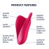 Satisfyer High Fly - vibrador à prova d'água (magenta)