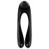 Satisfyer Candy Cane - vibrador preto à prova d'água e recarregável