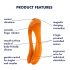 Candy Cane Satisfyer - Vibrador Dual Recarregável à Prova D'Água (Laranja)