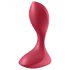 Satisfyer Backdoor Lover - vibrador anal vermelho à prova d'água