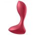 Satisfyer Backdoor Lover - vibrador anal vermelho à prova d'água