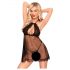 Penthouse Libido Boost - Babydoll rendado com fio (preto)