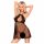 Penthouse Libido Boost - Babydoll rendado com fio (preto) - M/L