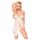 Penthouse Sweet Beast - Conjunto babydoll rosa (branco)