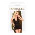 Penthouse Earth-shaker - Vestido e tanga com gola (preto)