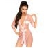 Penthouse Midnight Mirage - robe de cetim e tanga (rosa) - XL