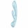 Satisfyer Triple Oh - vibrador clitoriano recarregável (azul)