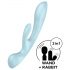 Satisfyer Triple Oh - vibrador clitoriano recarregável (azul)