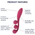 Satisfyer Tri Ball 1 - Vibrador multifuncional recarregável (vermelho)