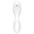 Satisfyer Curvy Trinity 5+ - Vibrador 2 em 1 com ondas de ar (branco)