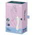 Satisfyer Curvy Trinity 5+ - Vibrador 2 em 1 com ondas de ar (branco)